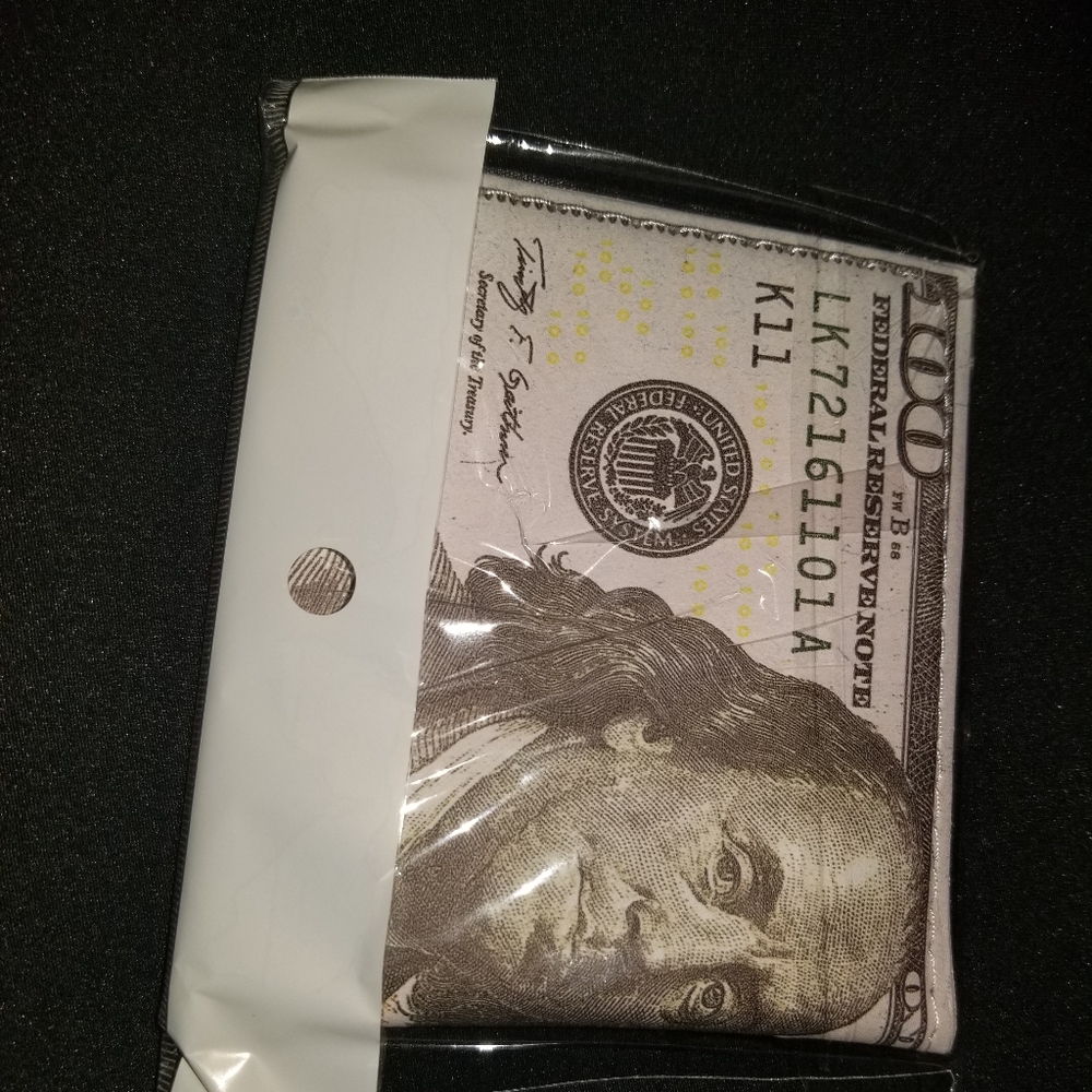 "Money" Big Face Franklin Wallet